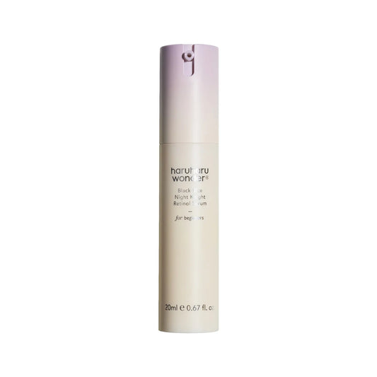 A gentle night serum with 0.08% retinol + 1% bakuchiol to smooth wrinkles, firm skin & hydrate with ceramides. Ideal for sensitive skin. Vegan & fragrance-free