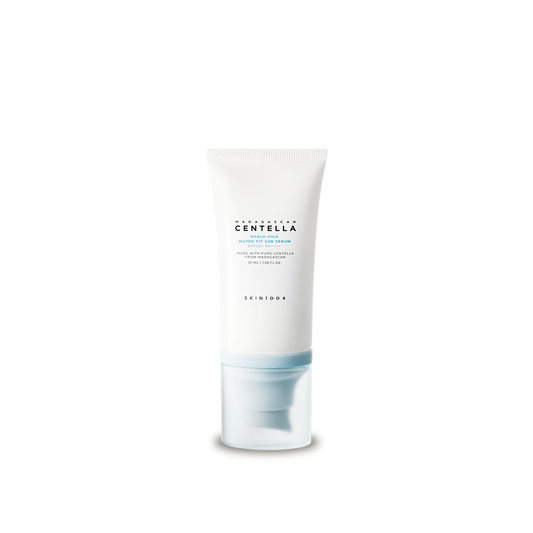 Lightweight serum-like sunscreen with SPF50+ PA++++, hydrates, soothes with Centella & hyaluronic acid. No white cast. Ideal for all skin types