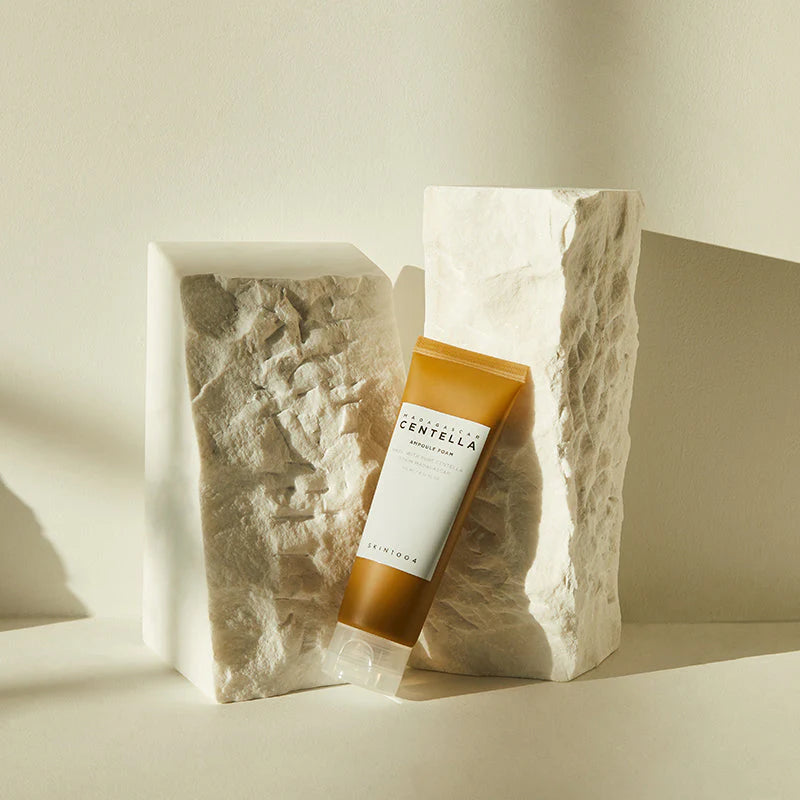 SKIN1004 Centella Ampoule Foam – gentle Korean foam cleanser for sensitive skin, with Centella Asiatica. Available at Skinup.mu in Mauritius.